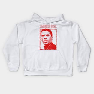 Jacques Brel ∆ Vintage Look Fan Design Kids Hoodie